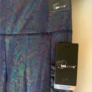 SHO Active Multicolor Iridescent Leggings